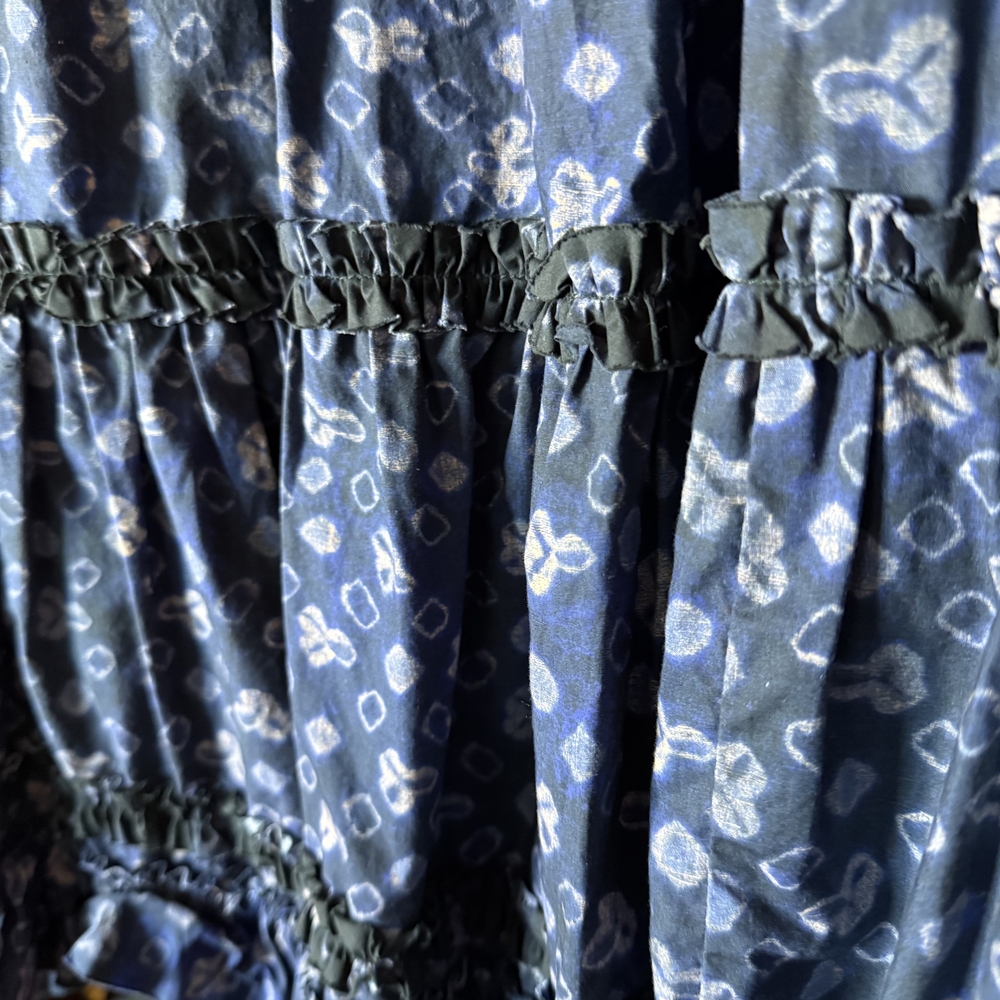 Ulla Johnson Navy Patterned Dress - Picture 6 of 9